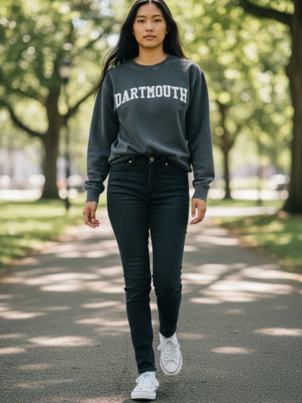 VINTAGE VIBE | Dartmouth College SP Grey Cotton/Poly Crewneck Sweatshirt